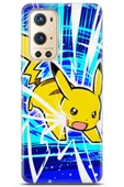 Uvilda Oneplus 9 Pro Uyumlu Pokemon 2 Koruma Kılıfı Elektrik Picachu - 1