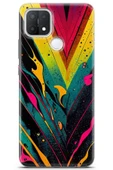 Uvilda Oppo A15 Uyumlu Renkler 17 Renkli Tasarım Soyut Renk Sarı - 1
