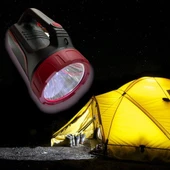 CATA CT-9952 Şarjlı Gemici Güçlü Led Işık Kamp Lambası Power Led El Feneri - 2