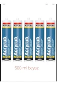 Soudal Silikonize Mastik 500Gr Beyaz 5 Adet - 3