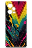 Uvilda Xiaomi Redmi Note 12 Pro 5g Uyumlu Renkler 17 Hd Desenli Soyut Renk Sarı - 2