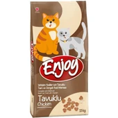Enjoy Kedi Maması Tavuklu Yetişkin 15 Kg + 1 kg - 1