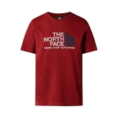 The North Face Men's T-Shirt Rust 2 Red NF0A87NWPOJ - 1