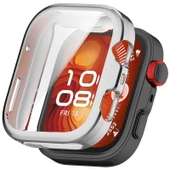 Huawei Watch Fit 4 Pro Kasa Uyumlu Kılıf Yumuşak Tpu Kasa ve Ekran Koruyucu Kılıf  Gümüş - 1