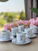 Porland Desen1 6 Kişilik 12 Parça Kahve Fincan Takımı 90cc - 5