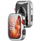 Huawei Watch Fit 4 Pro Kasa Uyumlu Kılıf Yumuşak Tpu Kasa ve Ekran Koruyucu Kılıf  Gümüş - 7