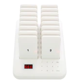 Refox CTP-302-W Titreşimli Sesli 300m 16lı Kablosuz Müşteri Çağrı Zili - 1
