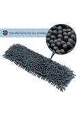 Mikrofiber Makarna Mop Ucu - Paspas Yedek Başlık Yeşil 50 cm - 3