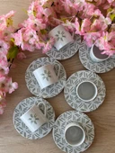 Porland Tamina Desen2 6 Kişilik 12 Parça Kahve Fincan Takımı 90cc - 5