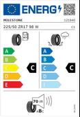 Milestone 225/50 ZR17 TL 98W REINF. CARMILE SPORT Yaz Lastiği (Üretim Tarihi:2025) - 2