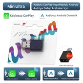 carlinkit Mini Ultra 5.0 Kablosuz CarPlay & Android Auto Adaptörü Tak Çalıştır 2in1 Dual WiFi Hızlı Bağlantı - 3