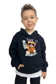 yudemia Take It Bear Baskılı Erkek Sweatshirt – Rahat ve Şık Tasarım - 1