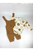 yudemia Yudi bebe  Ayı Nakışlı Erkek Bebek Tulum - 2