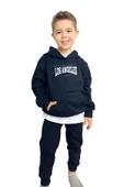 yudemia Los Angeles Baskılı Erkek Sweatshirt Tişört Eşofman takımı  – Rahat ve Şık Tasarım - 3