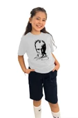 yudemia Atatürk Baskılı Kız Çocuk Tişört | %100 Pamuk, Şık Ve Rahat - 9