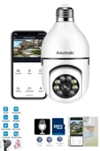 360 Ptz Ip Kamera Gece Görüş Kablosuz Bebek Evcil Hayvan Güvenlik Akıllı Ampul Wifi Kamera E27 Duy - 1