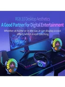 Rgb Sese Duyarlı Kokulu Ekolayzer USB Şarjlı Araç Kokusu - 5