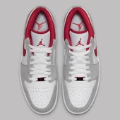 NİKE AİR JORDAN 1 LOW SE LİGHT SMOKE GREY GYM RED - 3