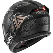 KASK SHARK SKWAL İ3 HELLCAT +RENKLİ CAM GOLD - 5