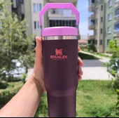 Stanley The IceFlow Flip Straw Pipetli Termos Bardak 0,89 LT Mor - 1