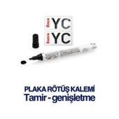 ModaCar Plaka Yazma Rötüş Kalemi Plaka Kalemi SİYAH - 1