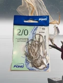 Uzun Pa.la Delikli Sap 2/0 Numara 18'li Paket Beyaz M-9946 Baitholder Olta Iğnesi - 1