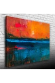 Turuncu Mavi Dekoratif Canvas Tablo (50x70) - 1
