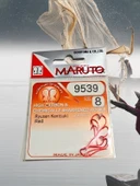 9539 Ryusen Kentsuki 8 Numara 10'lu Paket Kırmızı Çift Tırnak Olta Iğnesi - 1