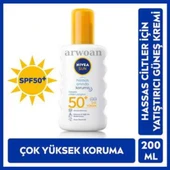 Nivea Sun SPF 50+ Hassas Anında Koruma Güneş Kremi 200 ml Sprey - 1