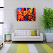 Rengarenk İguana Kanvas Tablo 50 x 70 - 2