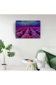 Mor Çiçek Tarlası Canvas Tablo (50x70) thumbnail 3