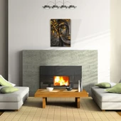 Soyut Gri ve Altın rengi Kadın Görseli Kanvas Tablo 50 x 70 - 2