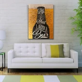I Need Afiş Sarı Tonlarda Kanvas Tablo 50 x 70 - 2