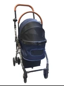 Tommy Evcil Hayvan Arabası 76,5x48x99cm Lacivert Max 15 Kg - 1