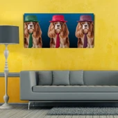Sevimli Köpekler Kanvas Tablo 60 x 120 - 3