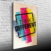 Think Different Afiş Kanvas Tablo 50 x 70 - 1