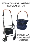 Tommy Evcil Hayvan Arabası 76,5x48x99cm Lacivert Max 15 Kg - 4