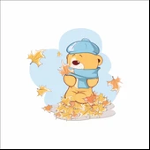 Sonbahar Ayı Sticker thumbnail 1