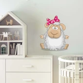 Sevimli Koyun Duvar Sticker - 2