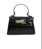 Lisbond Elegance Anastasia Model Siyah Kadın El Ve Omuz Çantası - 3