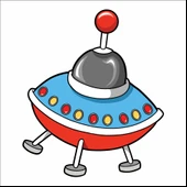 Ufo Sticker thumbnail 1