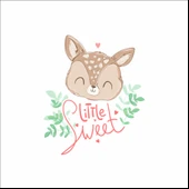 Sweet Little Sevimli Geyik Sticker thumbnail 1