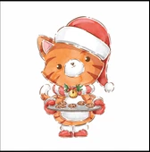 Yılbaşı Konseptli Kurabiye Yapan Aslan thumbnail 1