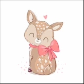 Sevimli Geyik Sticker thumbnail 1