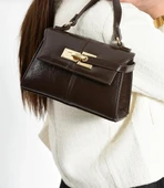 Lisbond Elegance Anastasia Model Acı Kahve Kadın El Ve Omuz Çantası - 1