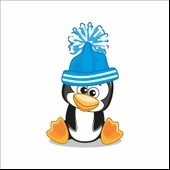 Sevimli Penguen Sticker thumbnail 1