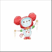 Sevimli Fare Sticker thumbnail 1