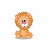 Sevimli Aslan Sticker thumbnail 1