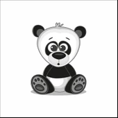 Sevimli Panda Sticker thumbnail 1
