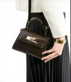 Lisbond Elegance Anastasia Model Acı Kahve Kadın El Ve Omuz Çantası - 2